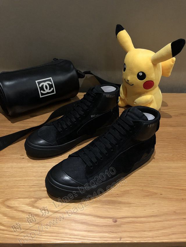 Nike男鞋 2019秋冬 耐克聯名Air Jordan 1最新系列 耐克高幫磨砂牛皮休閒男鞋  hdx13091
